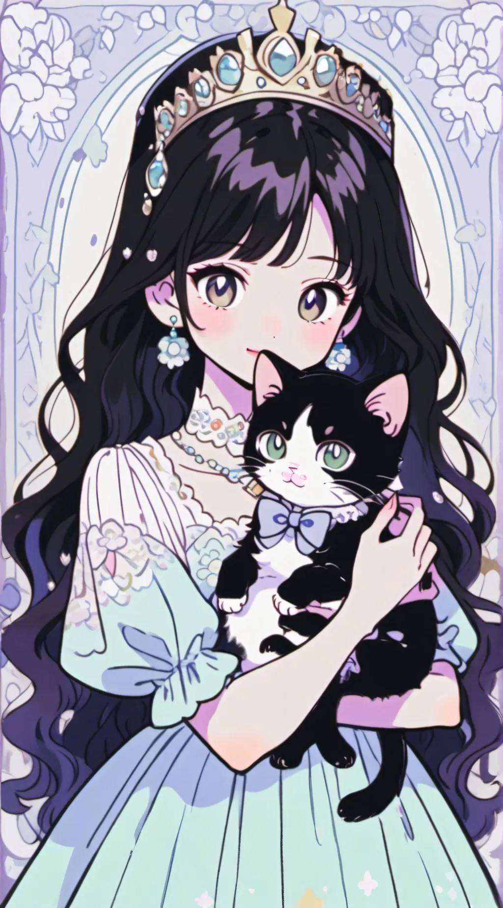 ai character:  queen luna background