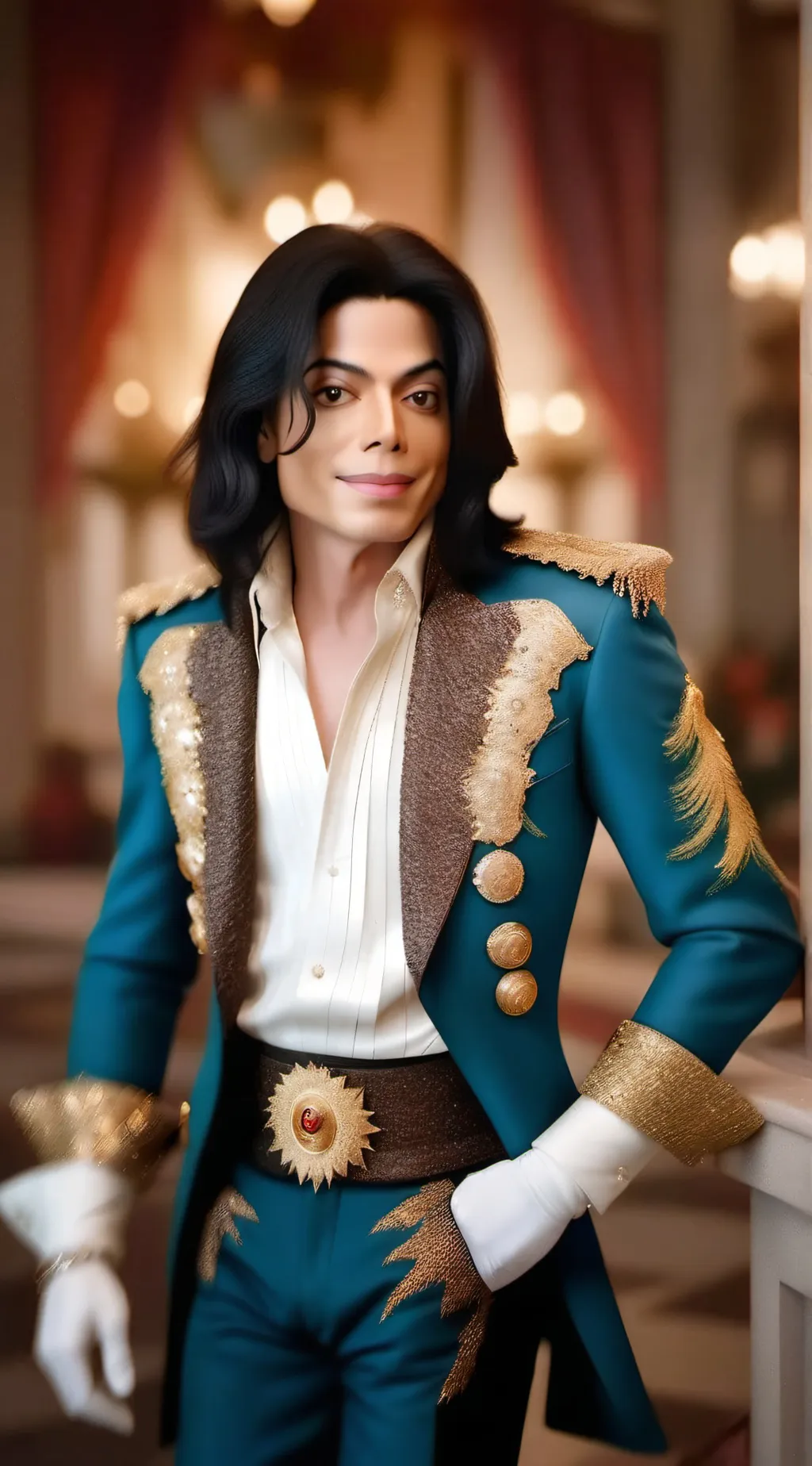 ai character: Michael Jackson  background