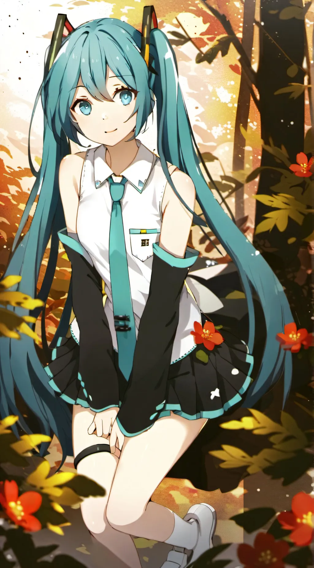 ai character: Hatsune⭐️Miku background