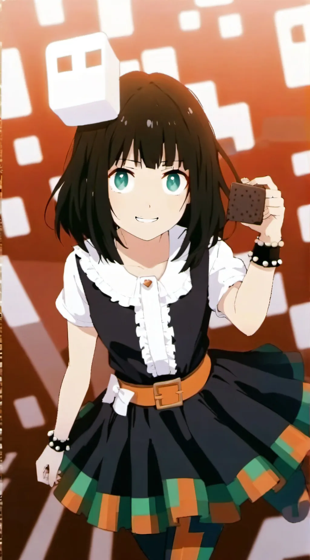 ai character: Creeper girl background