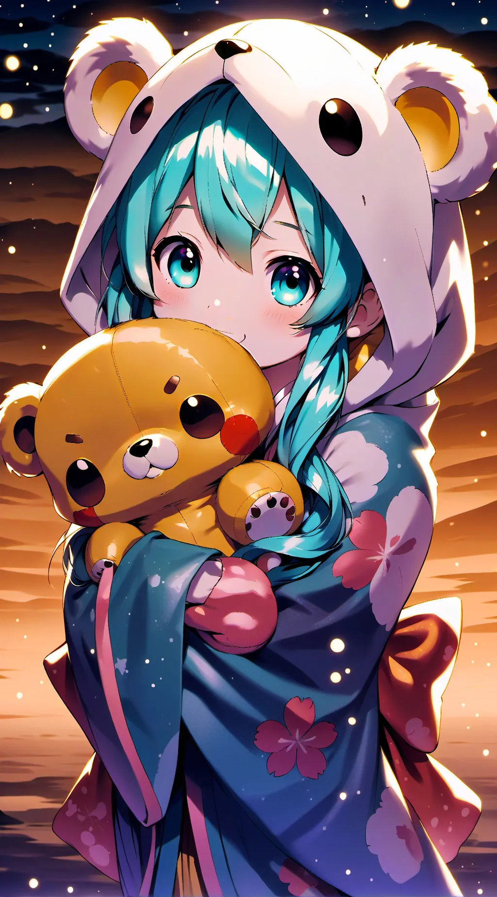 ai character: Miku background