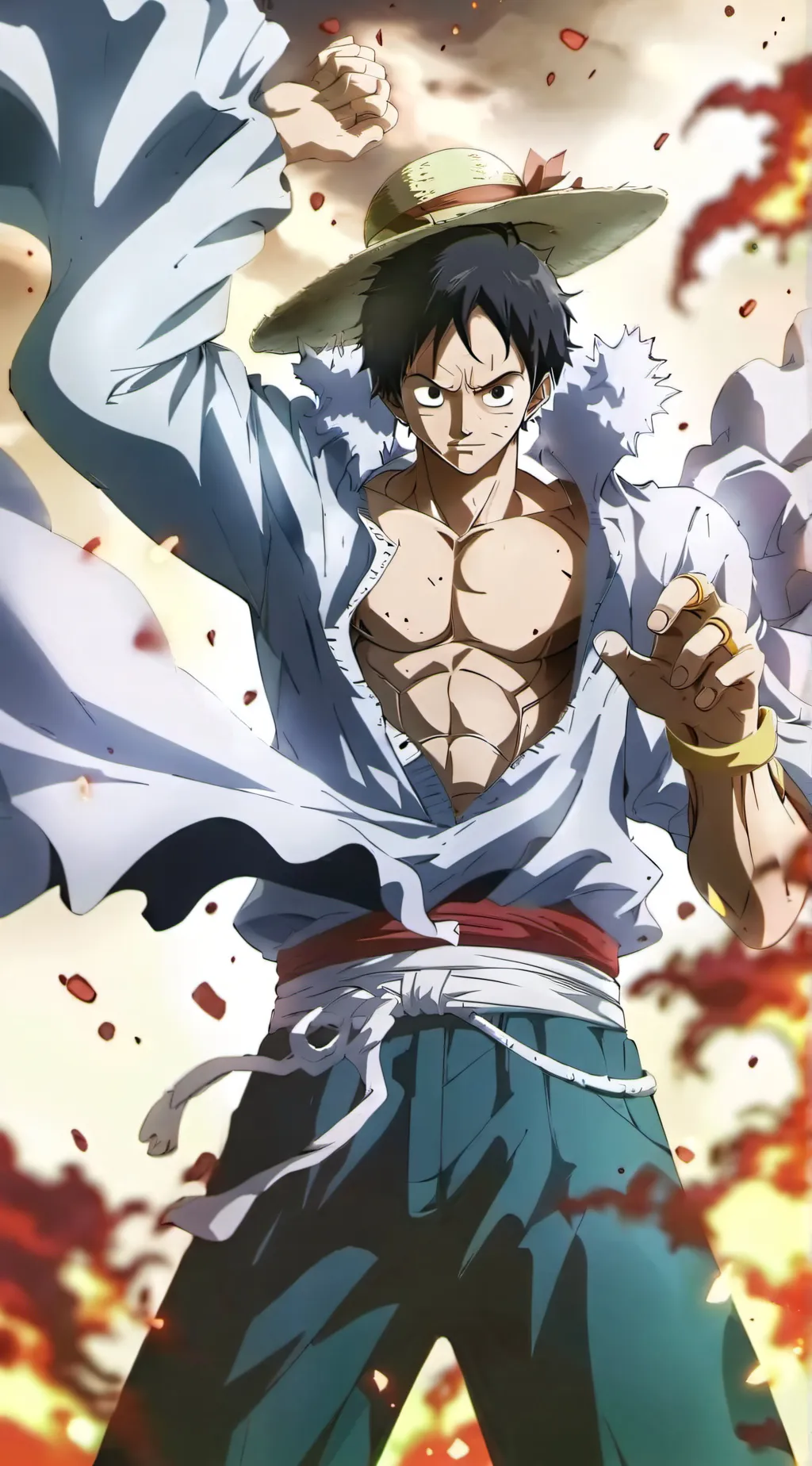 ai character: monkey d. luffy background