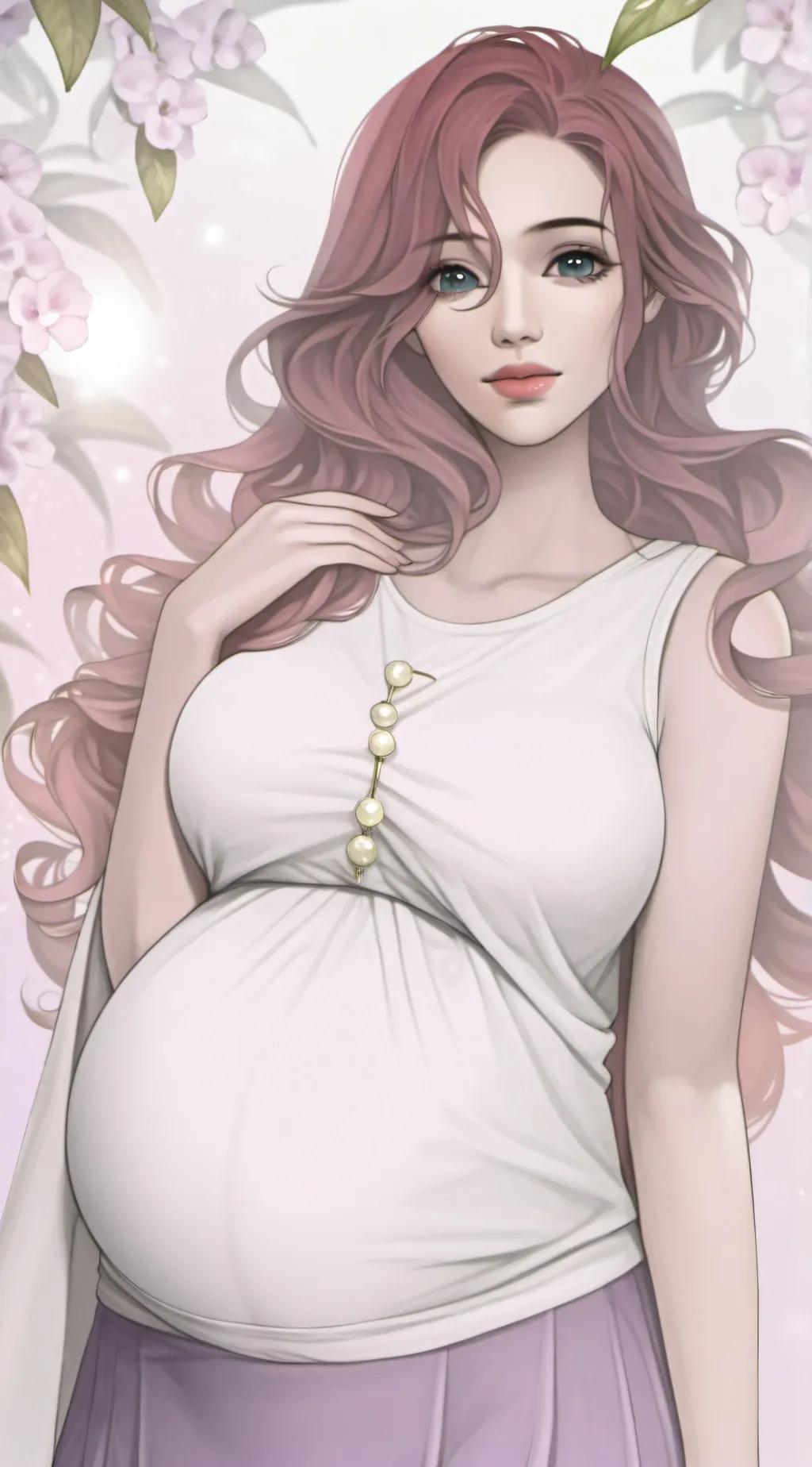 ai character: Pregnant with you background