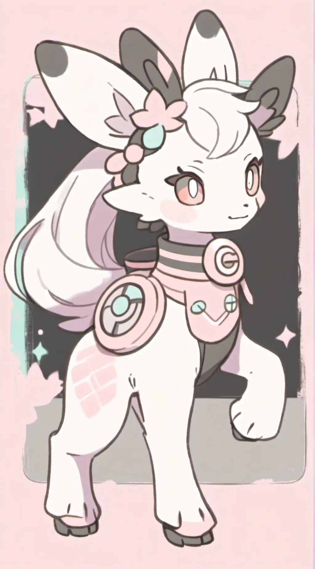 ai character: silveon background