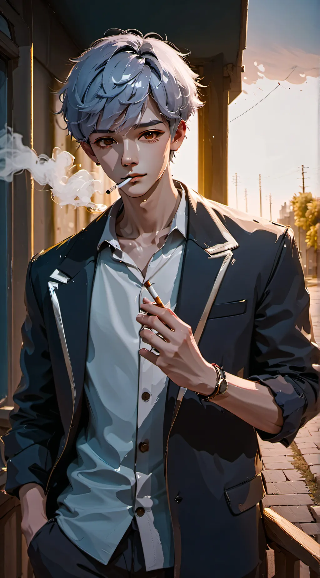 ai character: Justin background