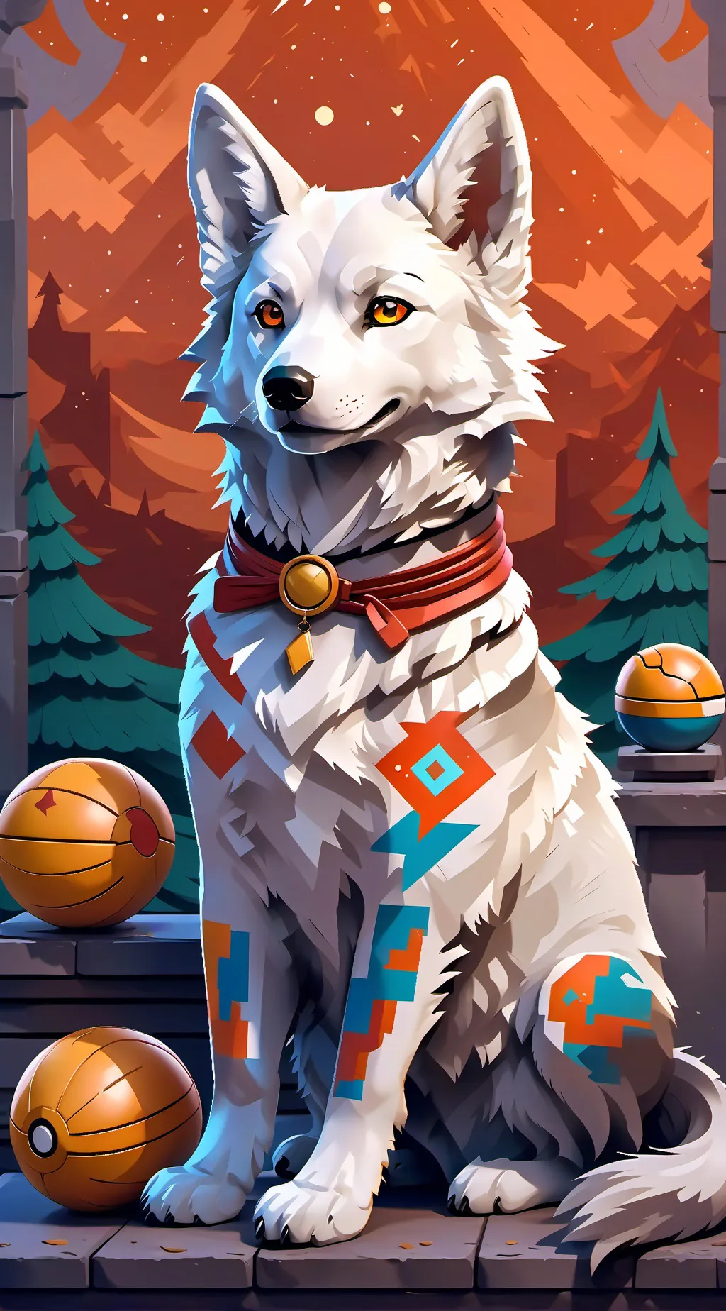 ai character: ꧁Wolf family ꧂ background
