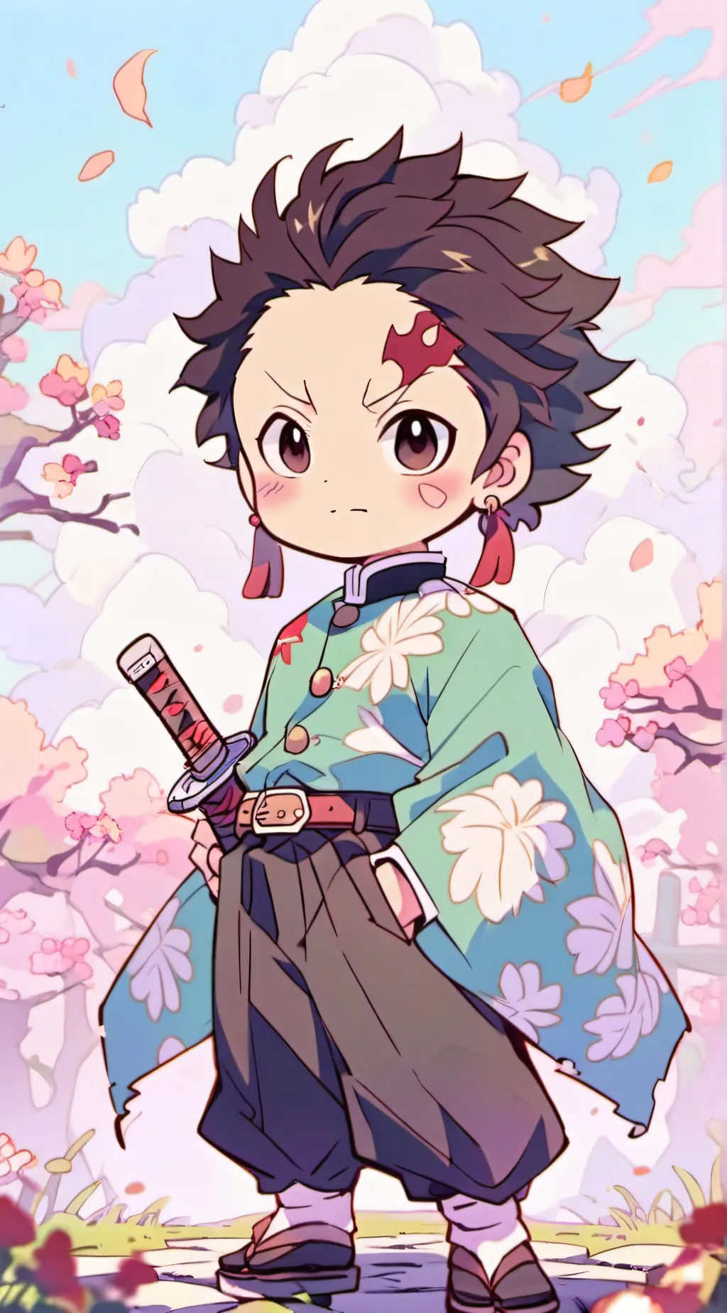 ai character: ☀️Tanjiro Kamado☀️ background