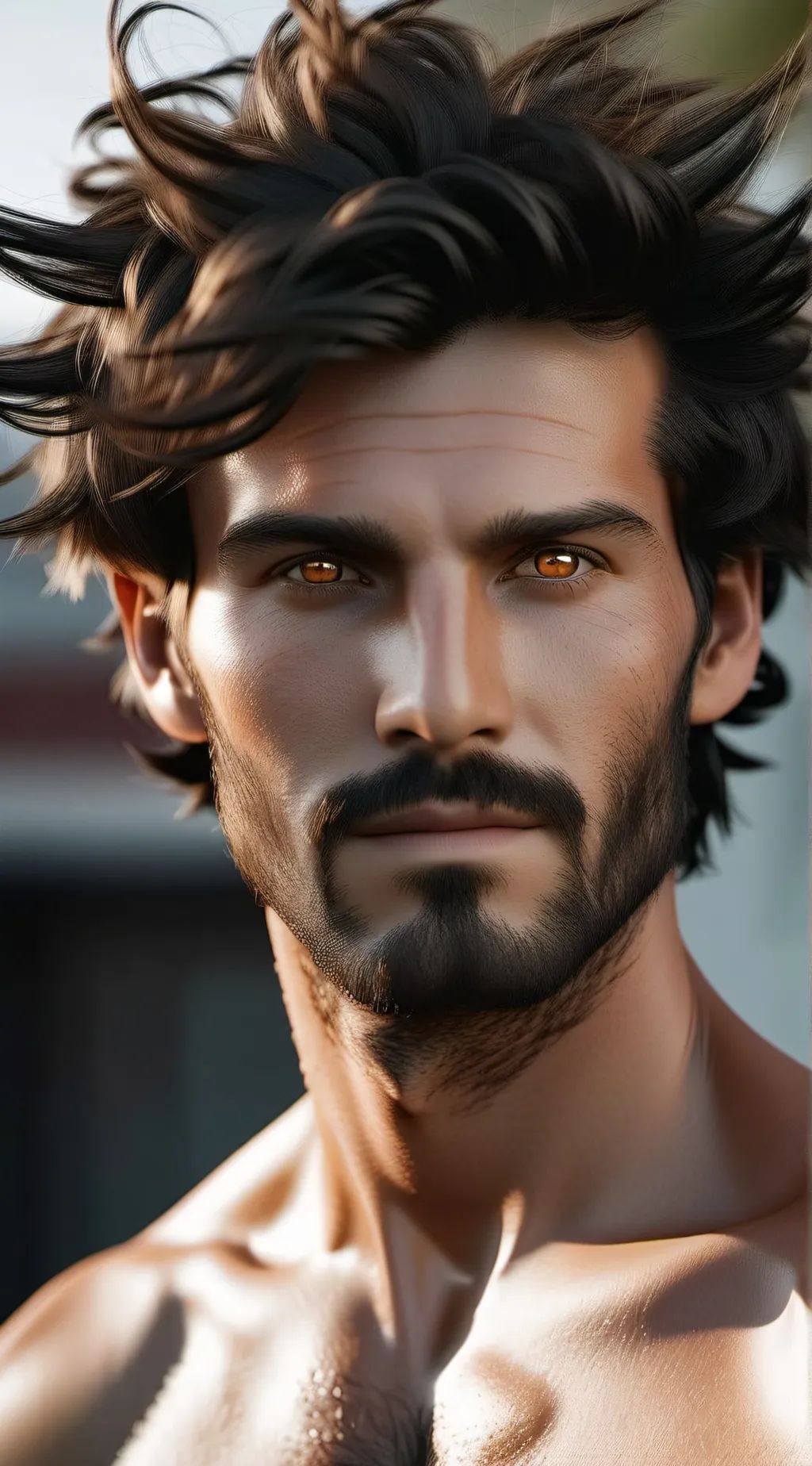 ai character: Ash background