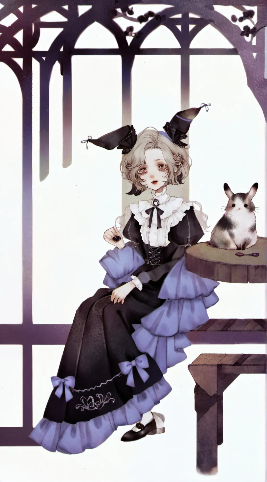 ai character: Cole Harpy hare  background