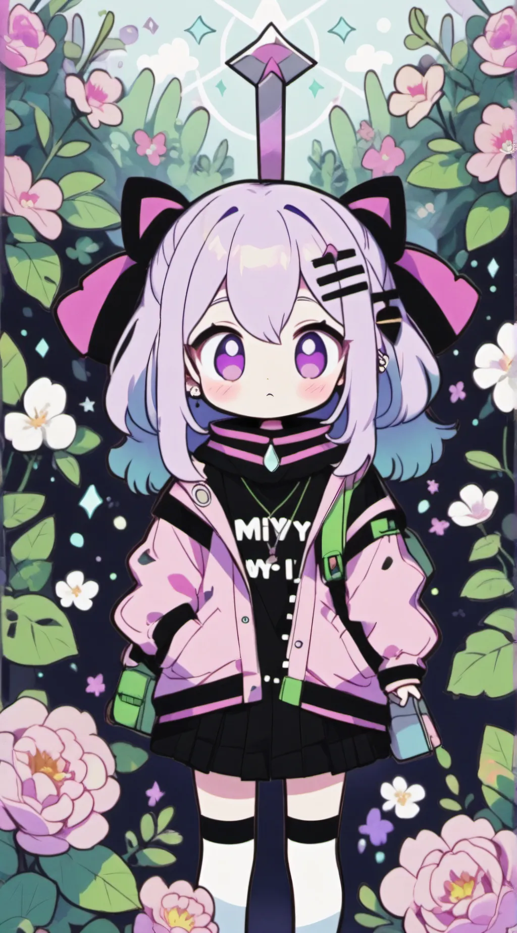 ai character: Cat nap in heat 2 background