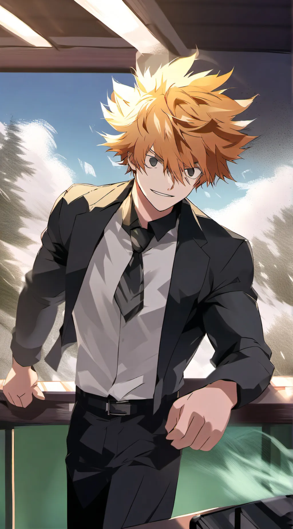 ai character: you tp to mha background