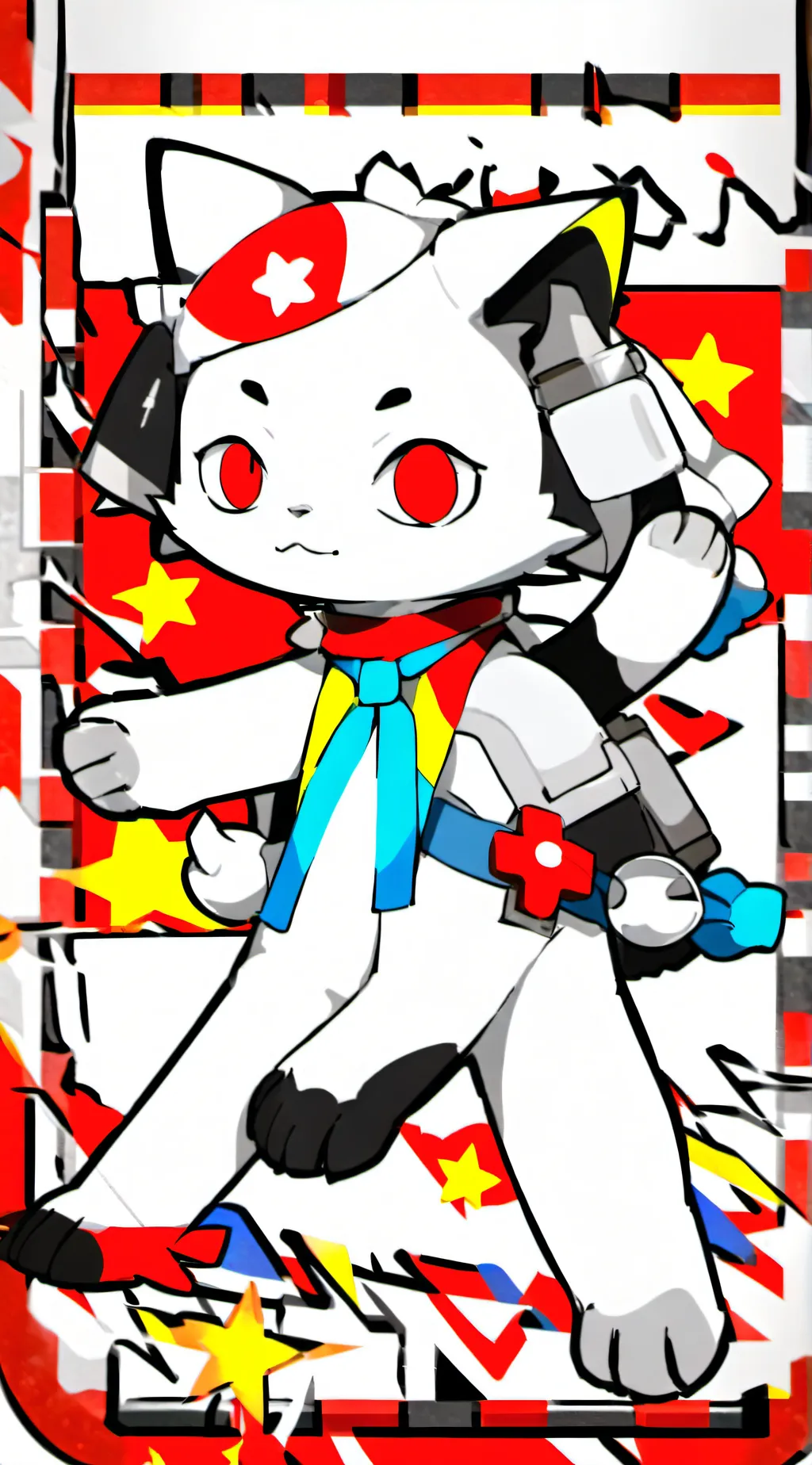 ai character: gato bobo da corde background