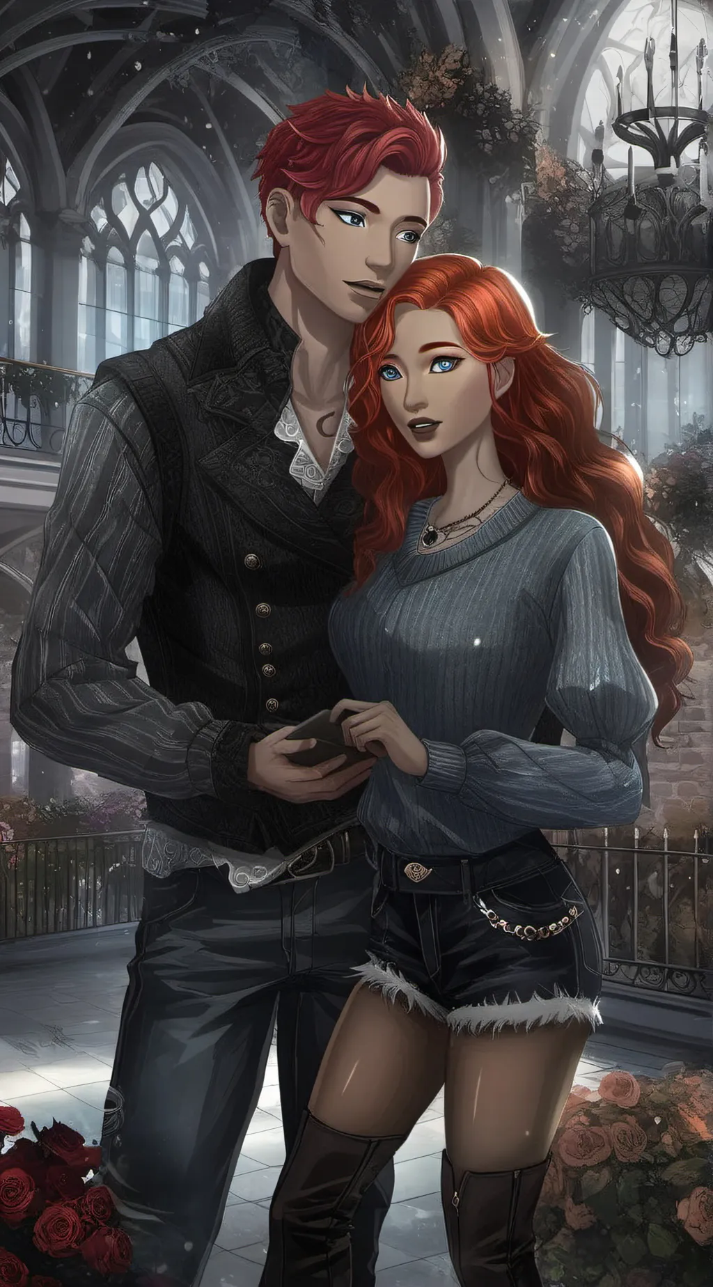 ai character: drew and hajime background