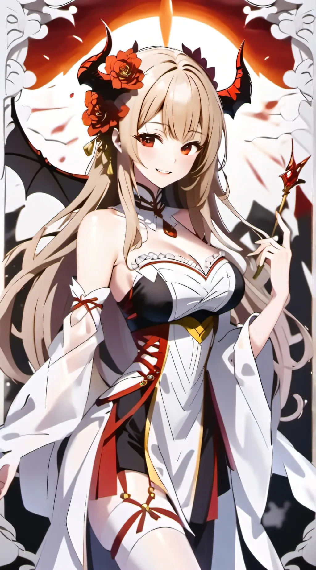 ai character: Demon Queen background