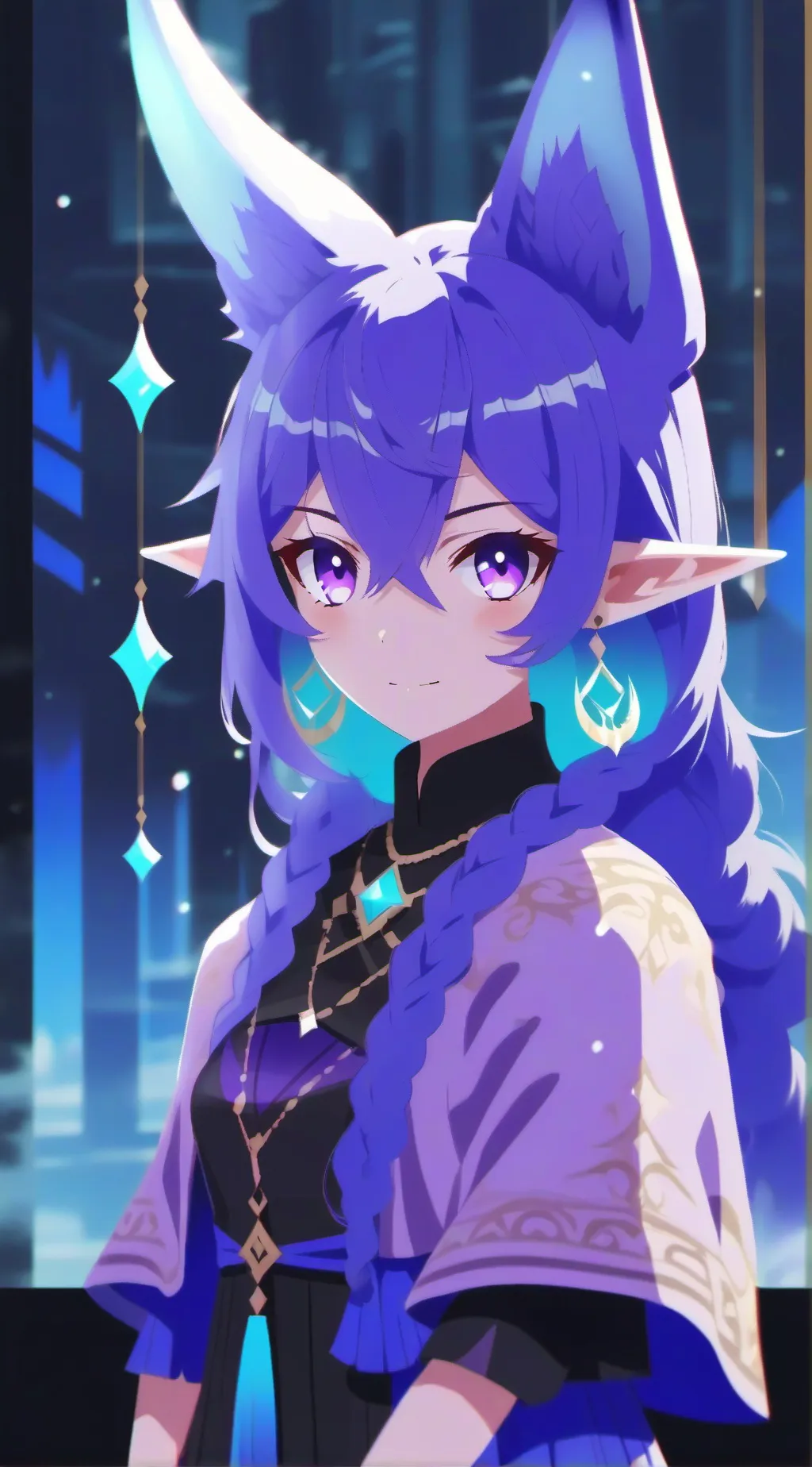 ai character: Amber background