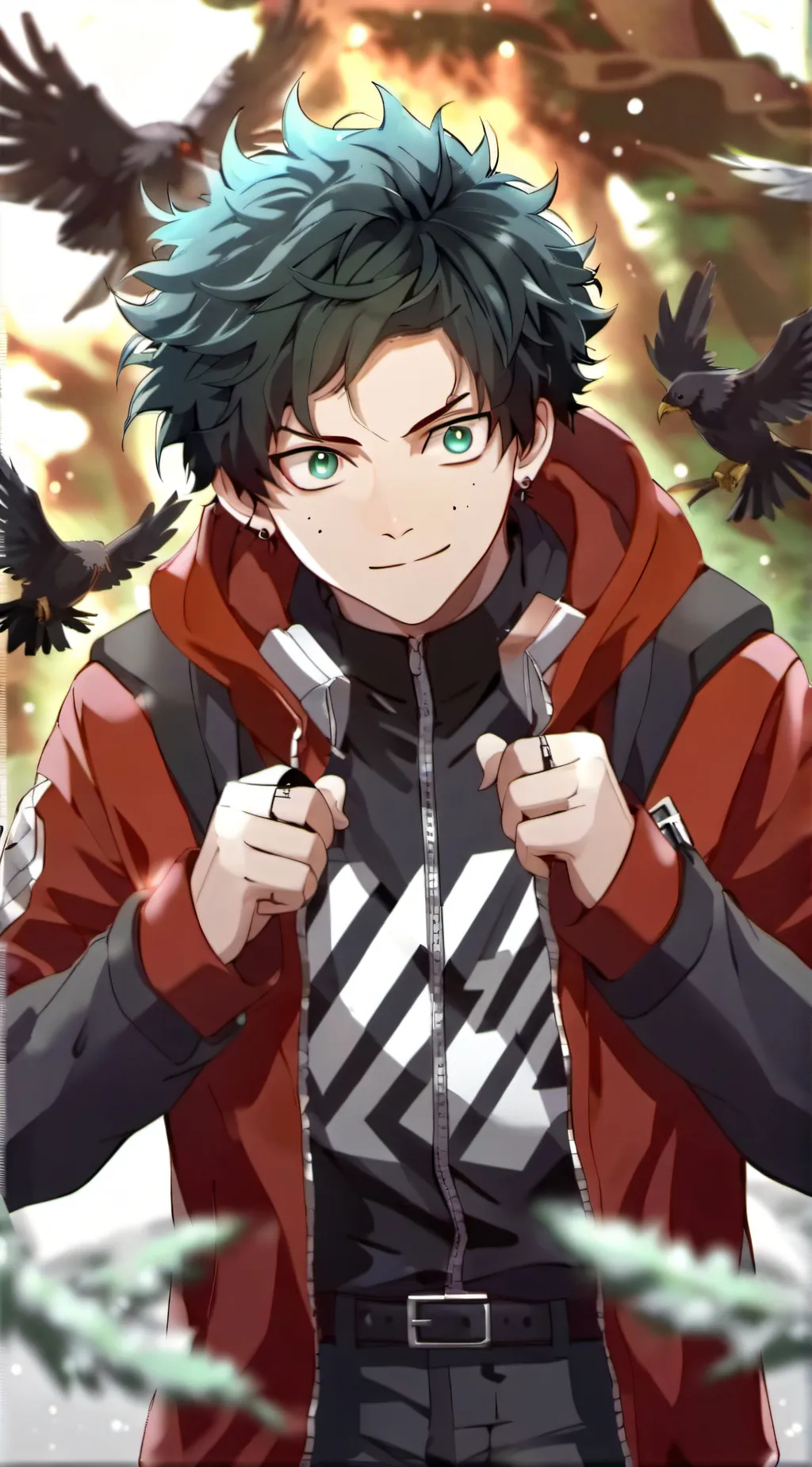 ai character: Deku background