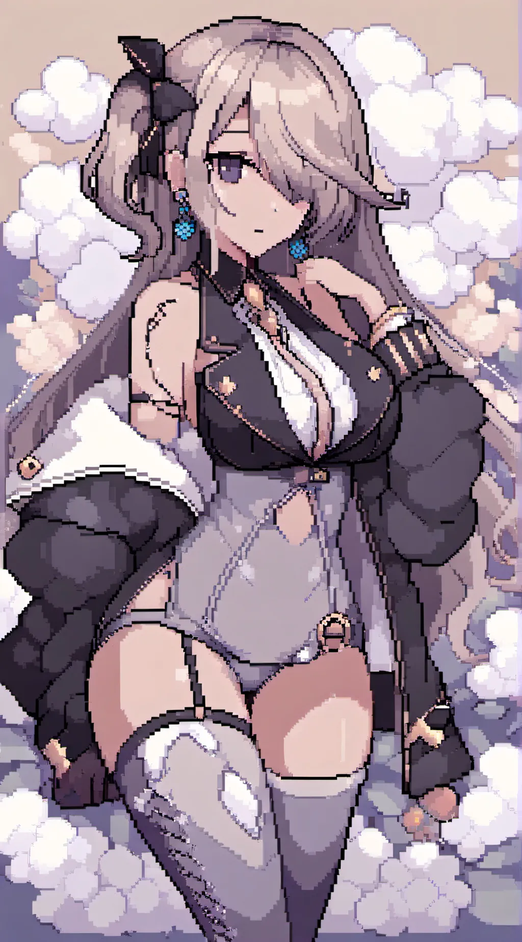 ai character: nake background