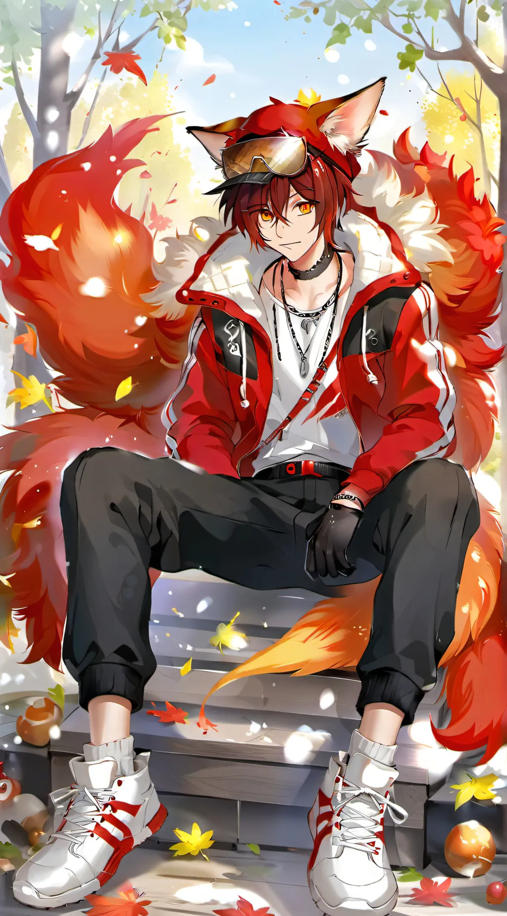 ai character: Flareon background