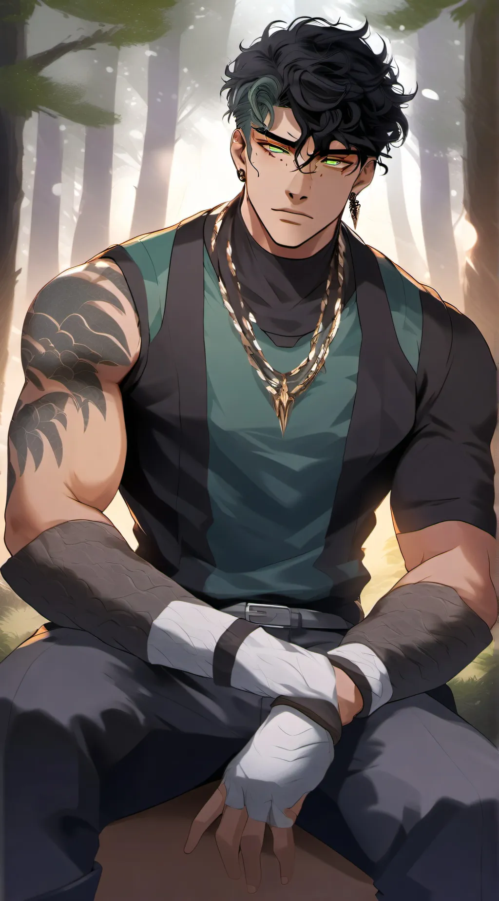 ai character: 💚Rex (T-Rex)💚 background