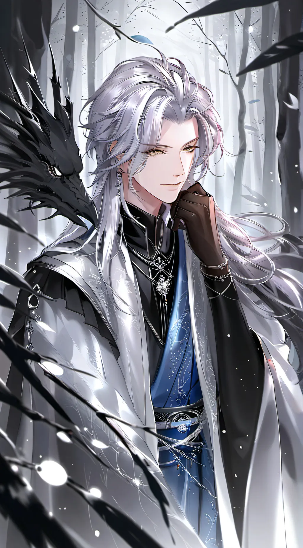 ai character: 🔗🖇Alex🖤🤍 background