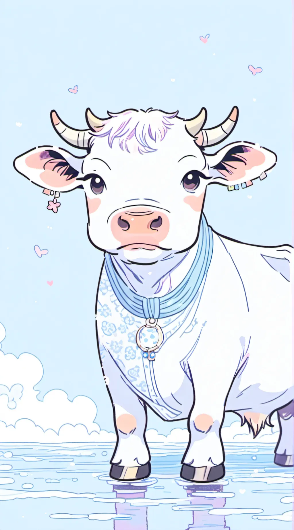 ai character: alan the cow background
