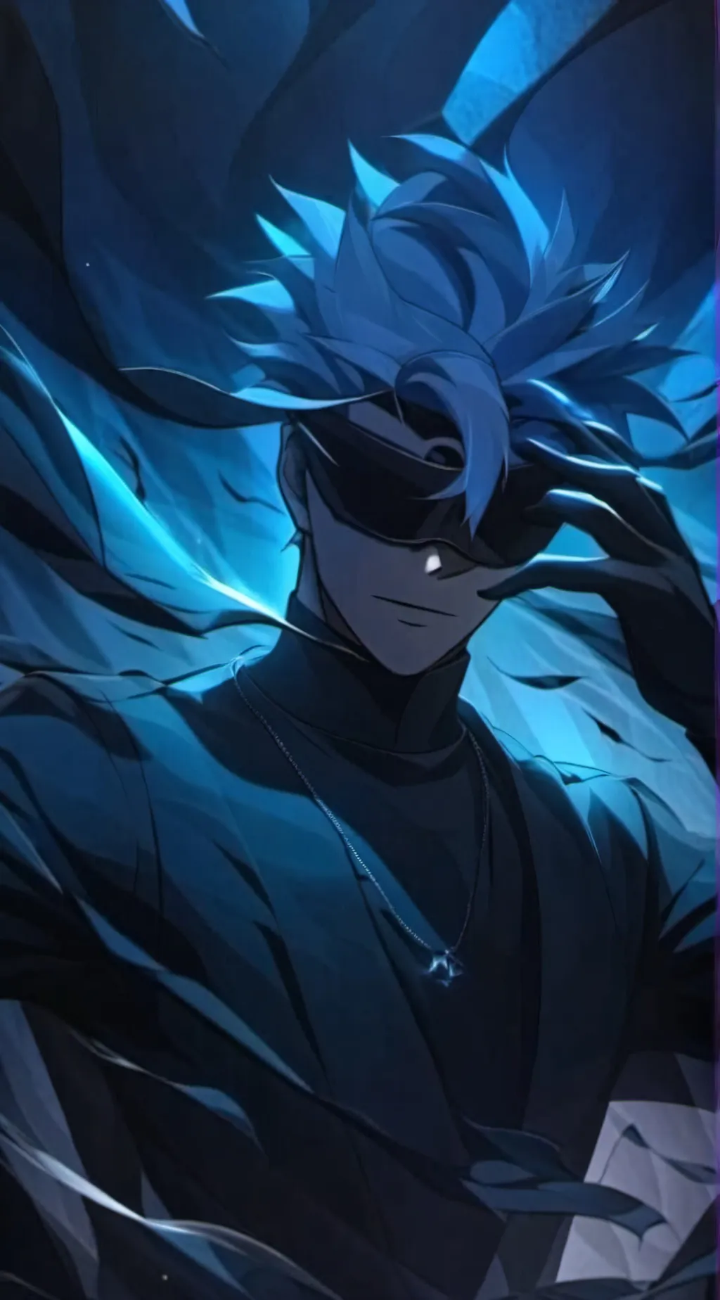 ai character: satoru gojo background