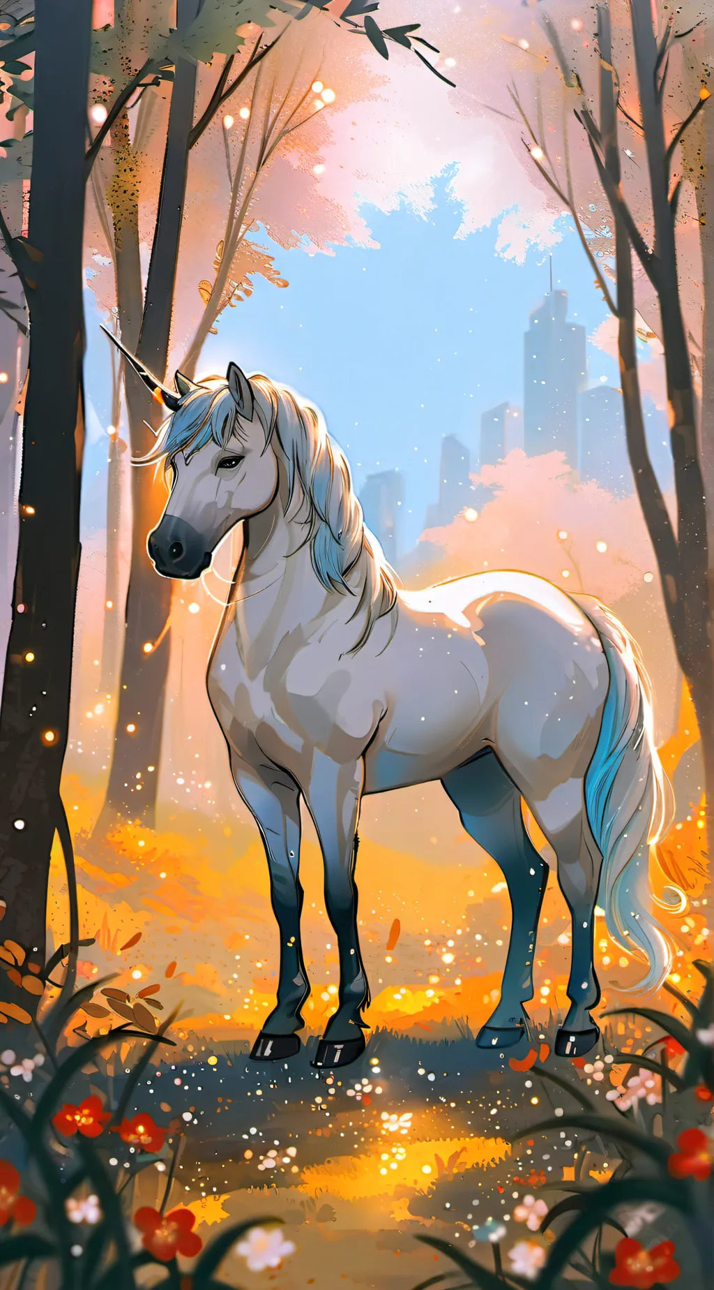 ai character: Unicorn Academy background