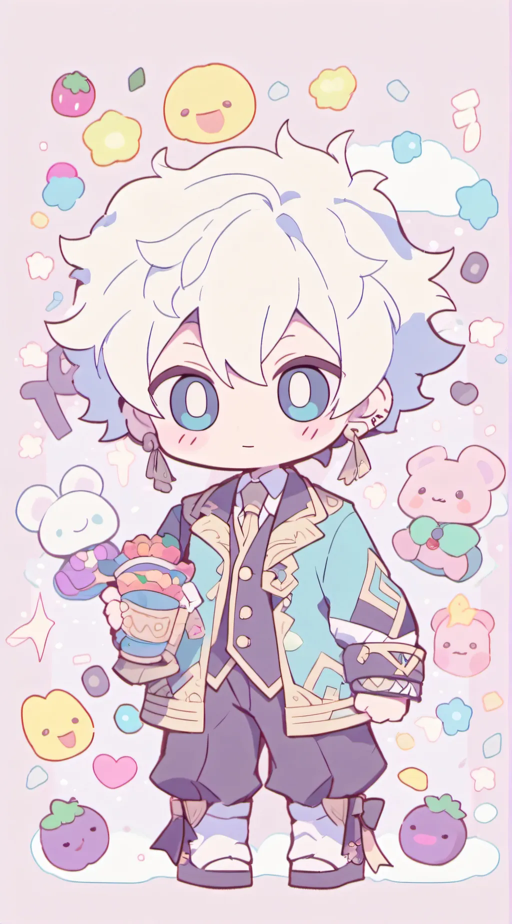 ai character: Dabi😋😍 background