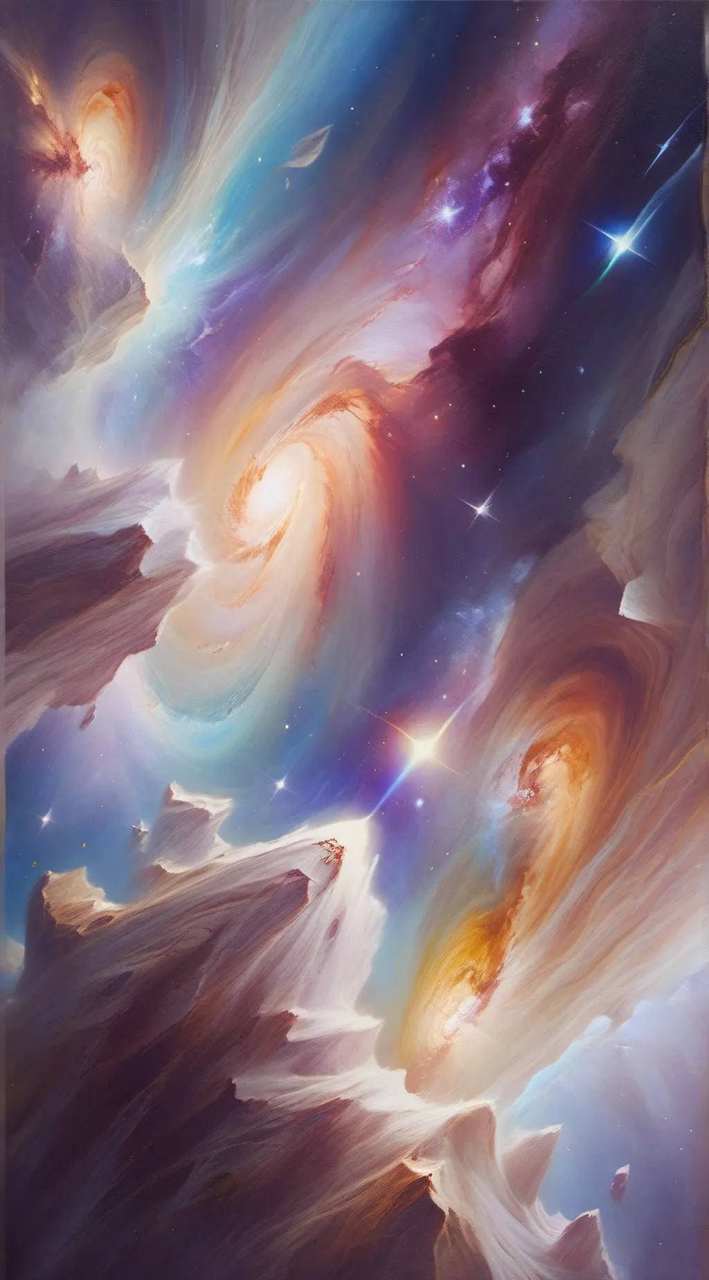 ai character: ★•°Galaxy°•★ background