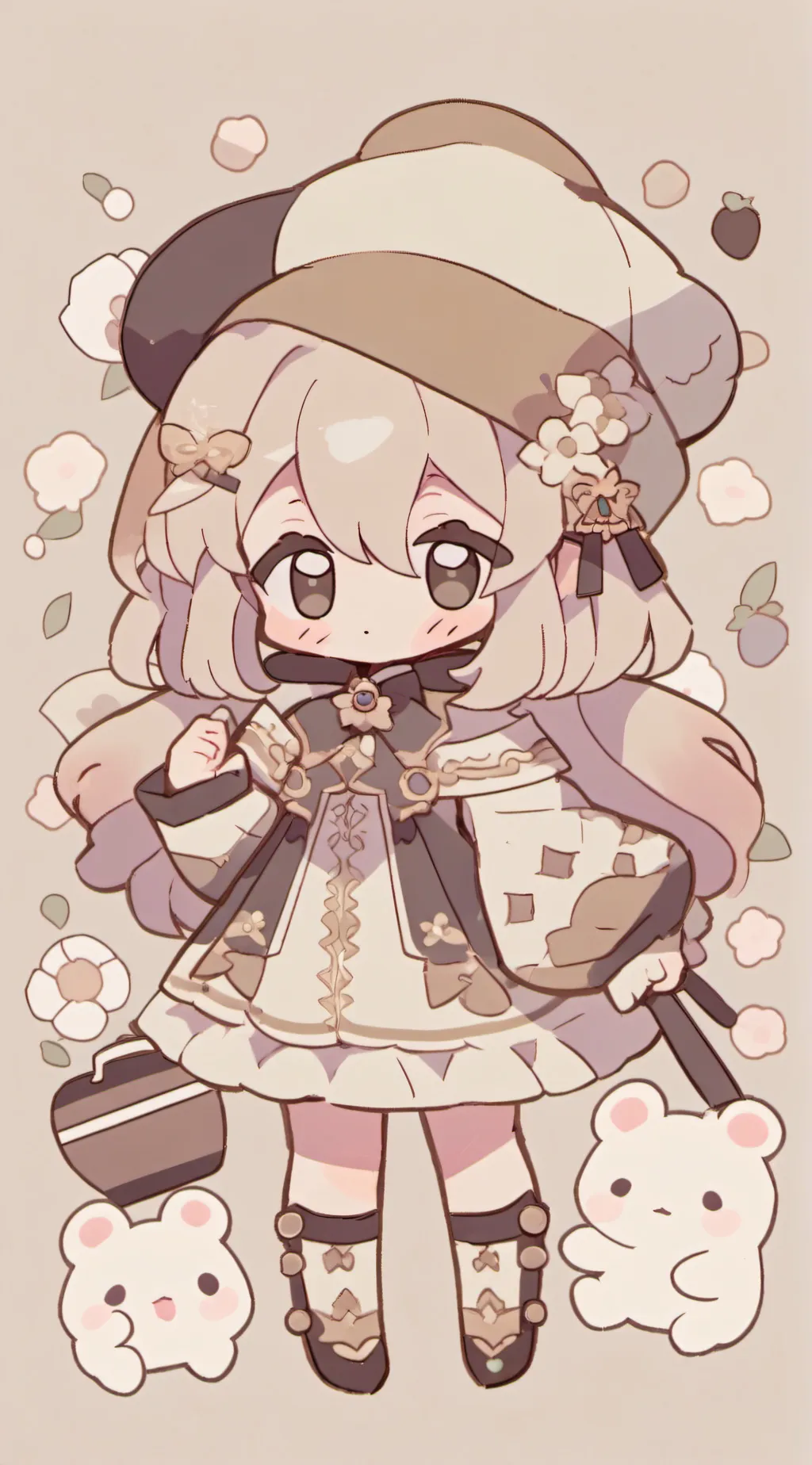 ai character: ♡Brown🧦 background