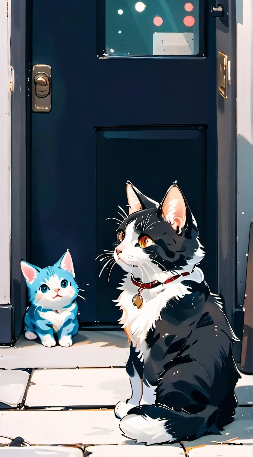 ai character: cats background