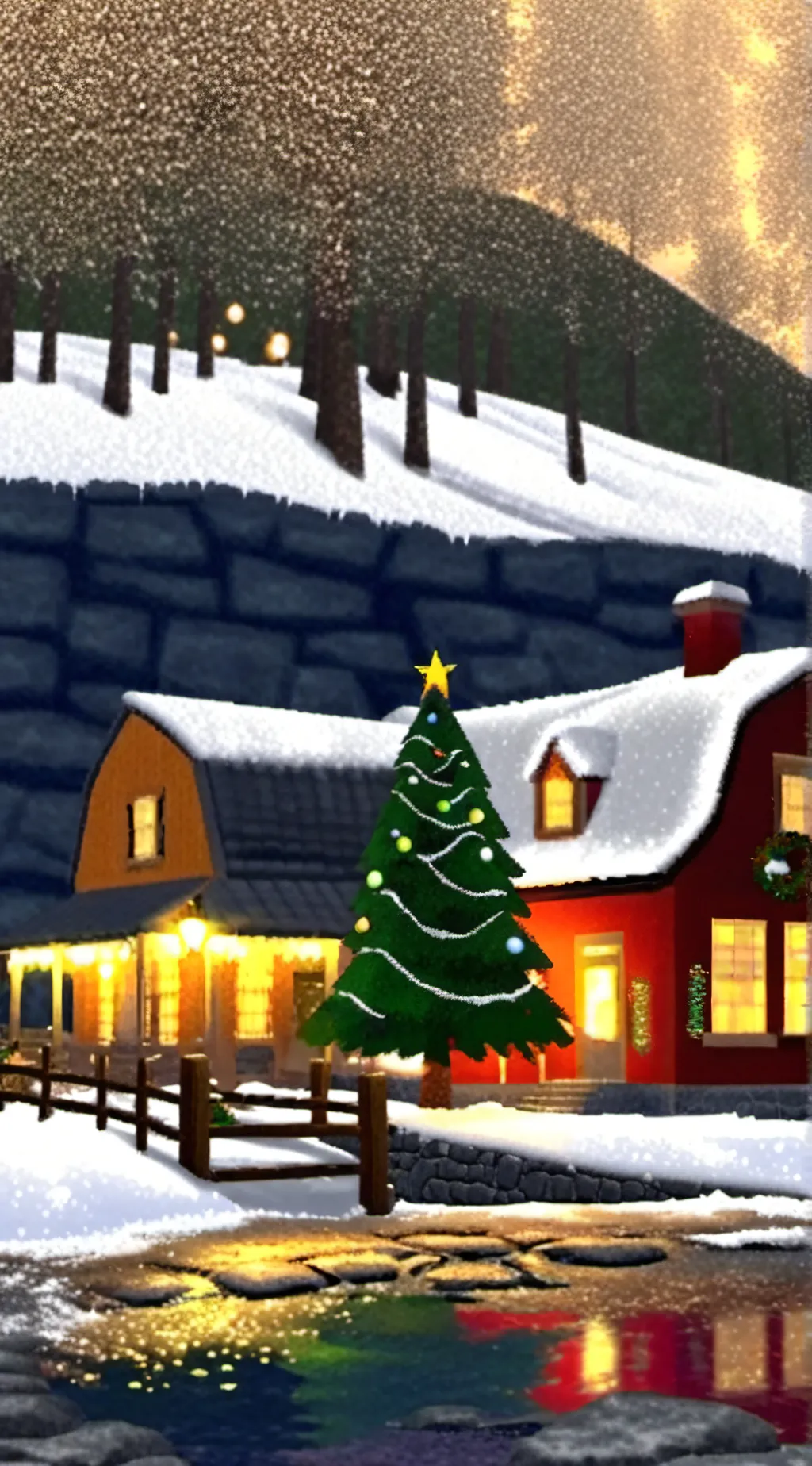 ai character: Christmas  background