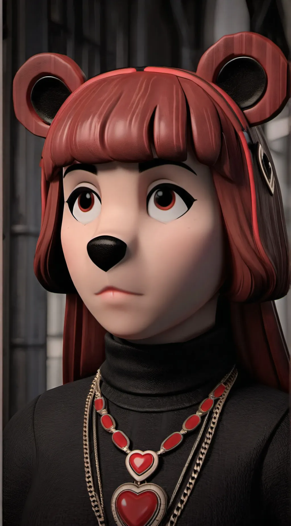 ai character: bobby bearhug infe background