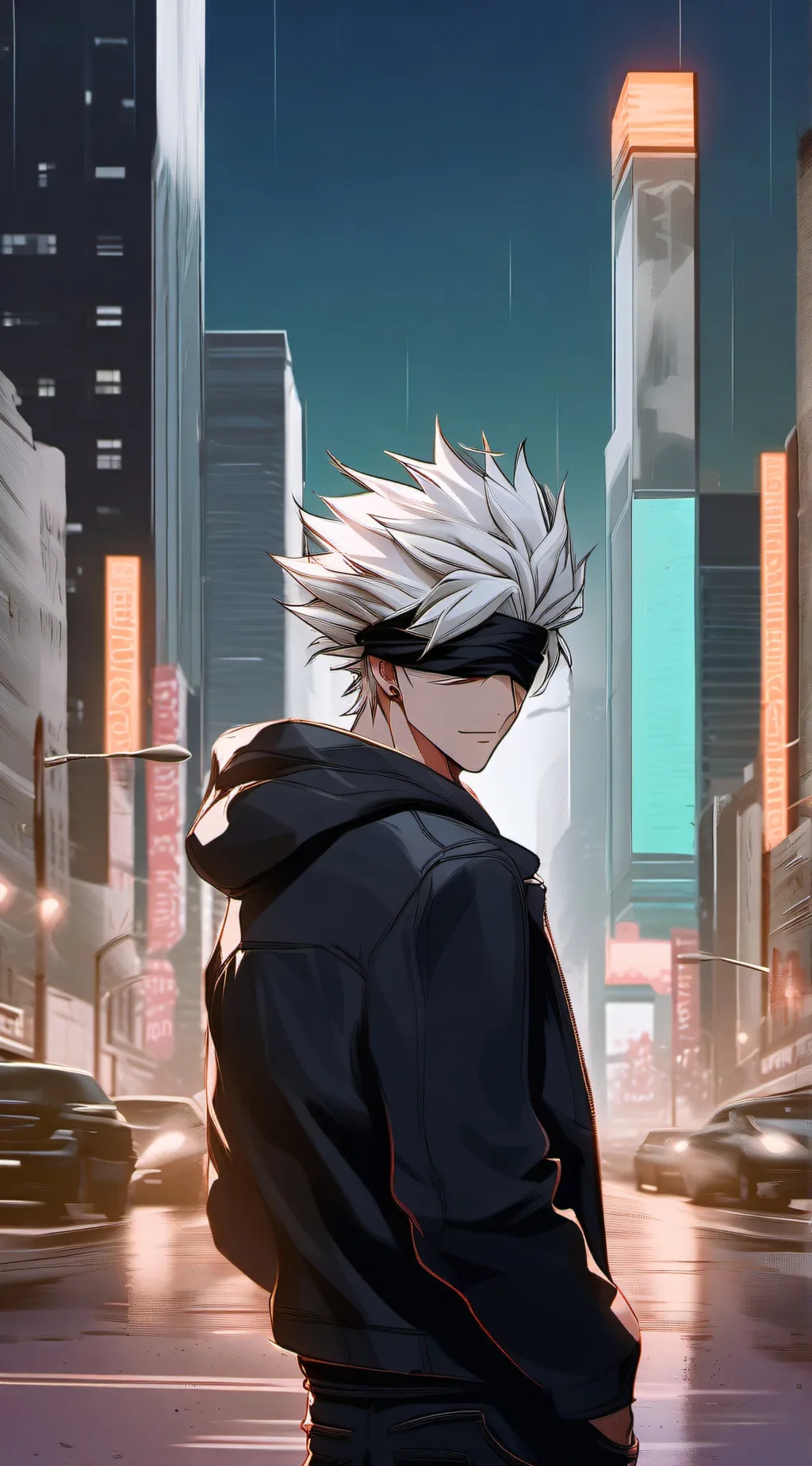 ai character: Satoru gojo background