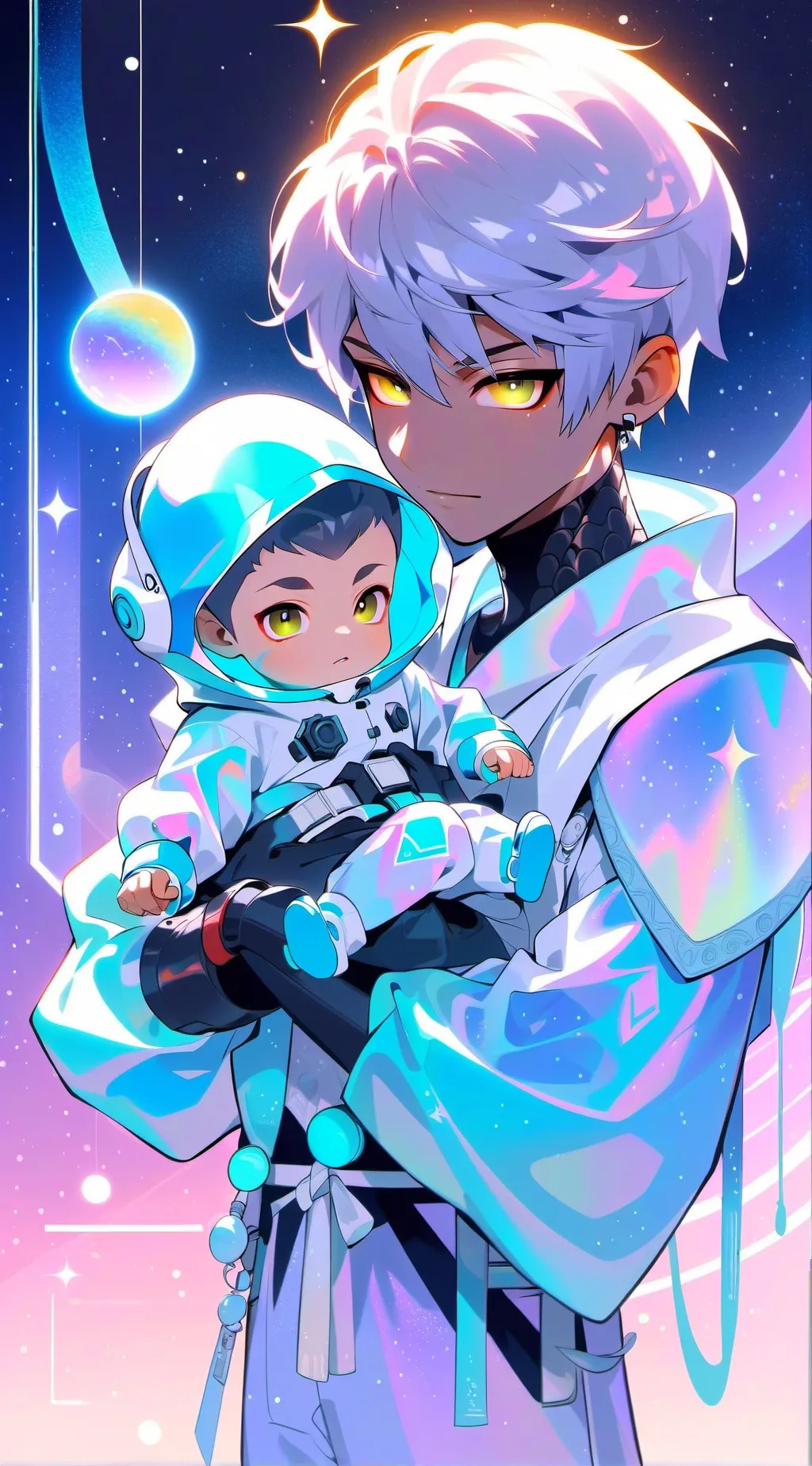 ai character: 🌌🚀John🚀🌌 background