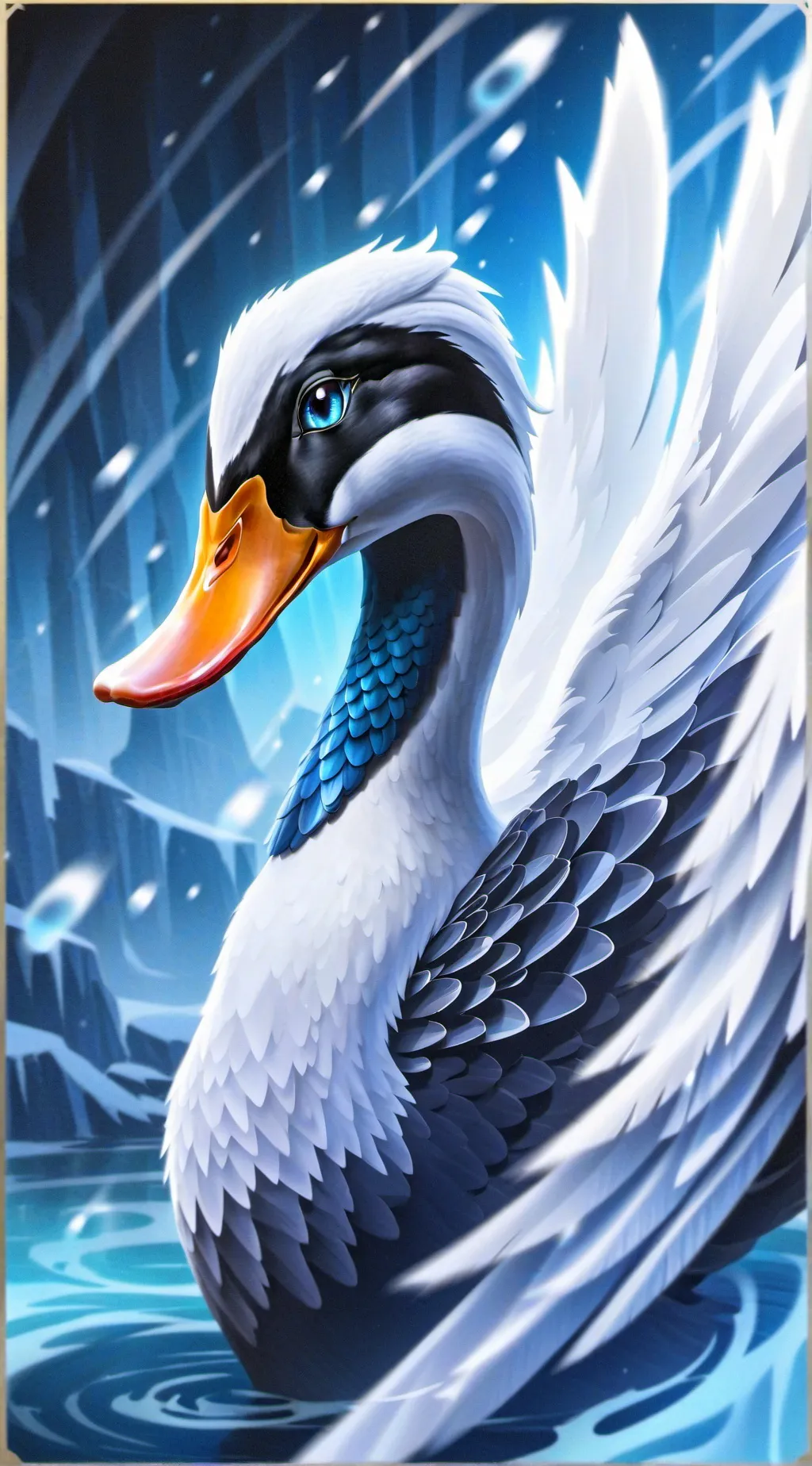 ai character: Angel lucifer  background