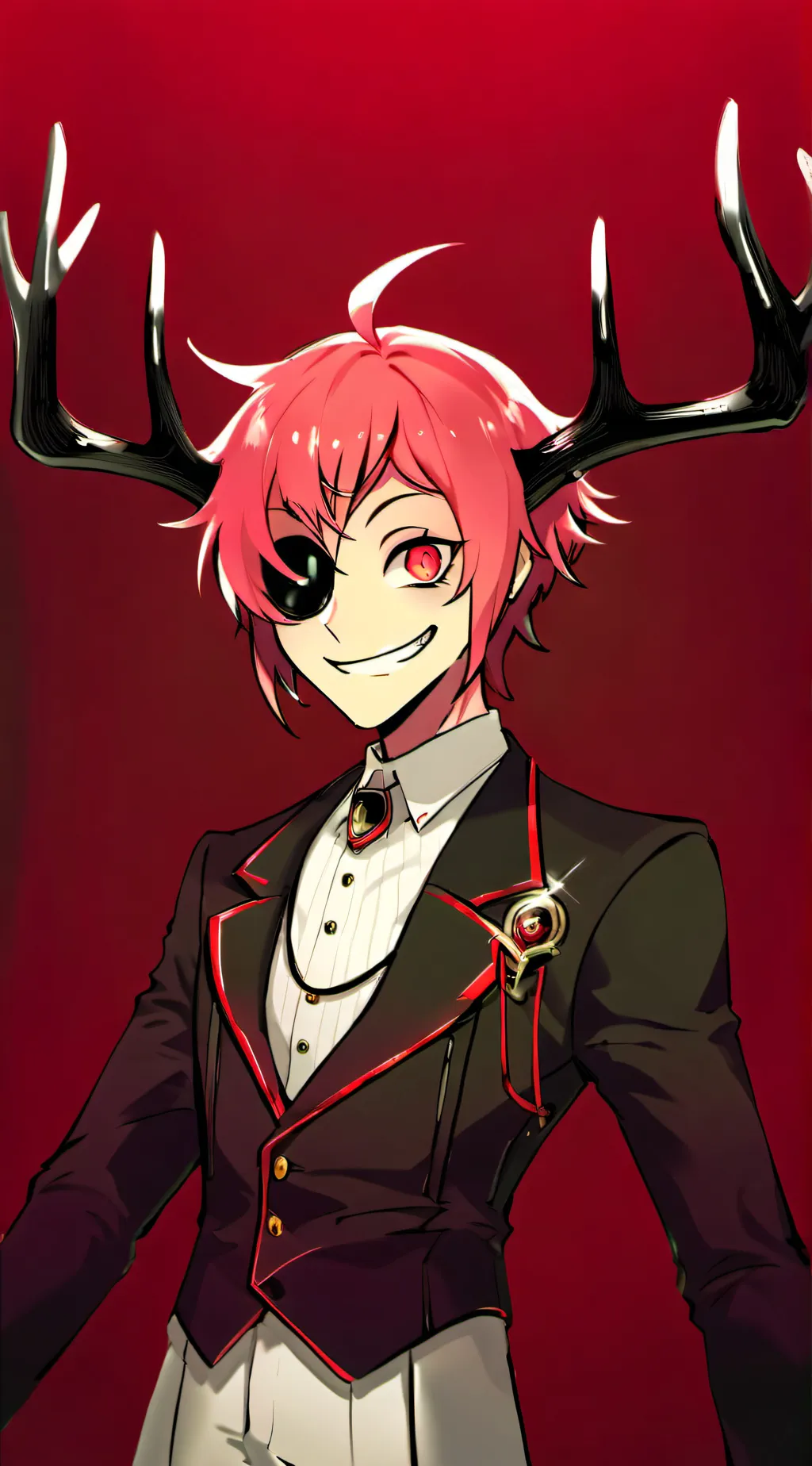 ai character: Paralyzed Alastor  background