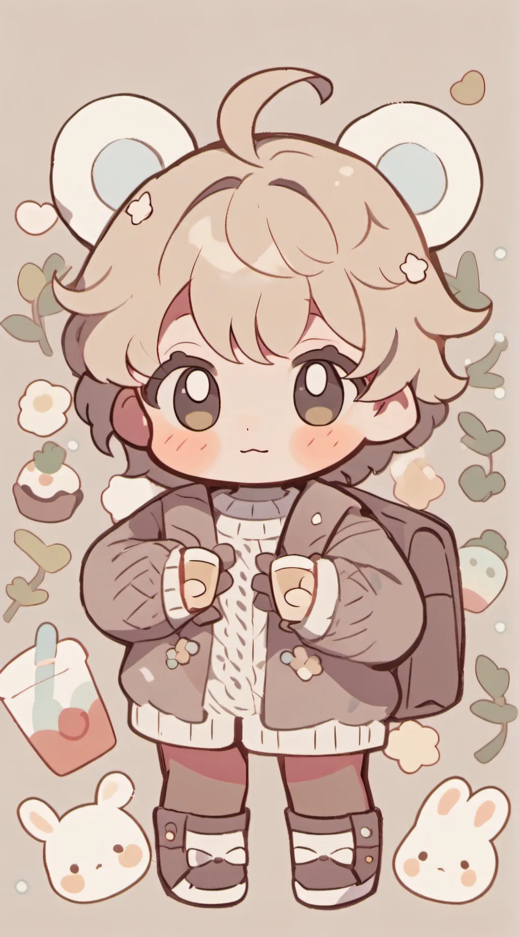 ai character: baby Riley  background