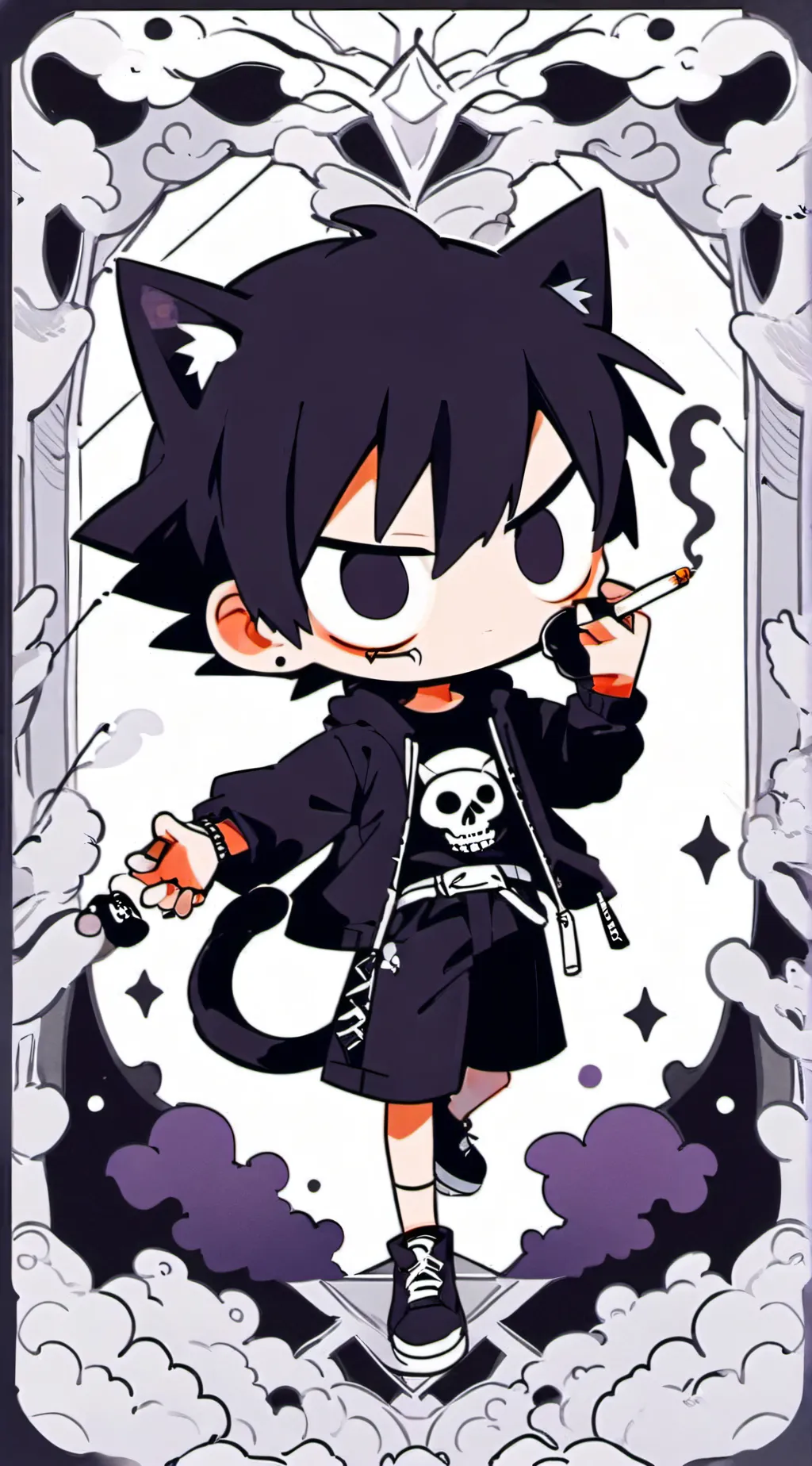 ai character: dischantment background