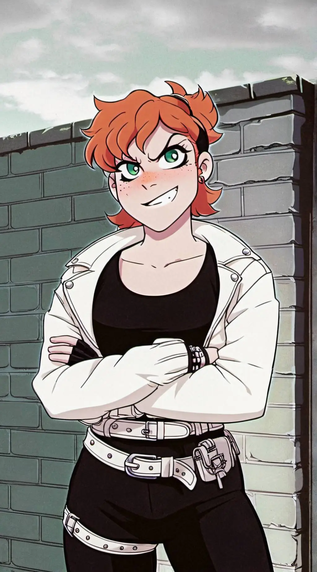 ai character: Vicky (metalfamily background