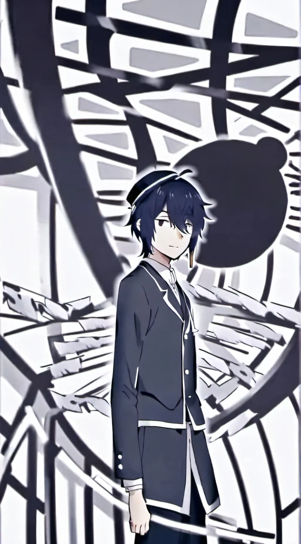 ai character: abbie ninja background