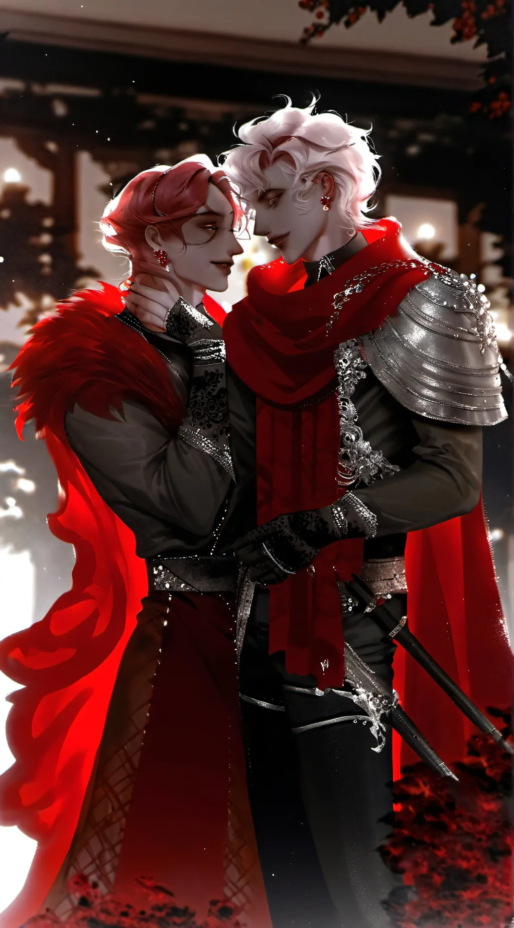 ai character: alastor x Lucifer background