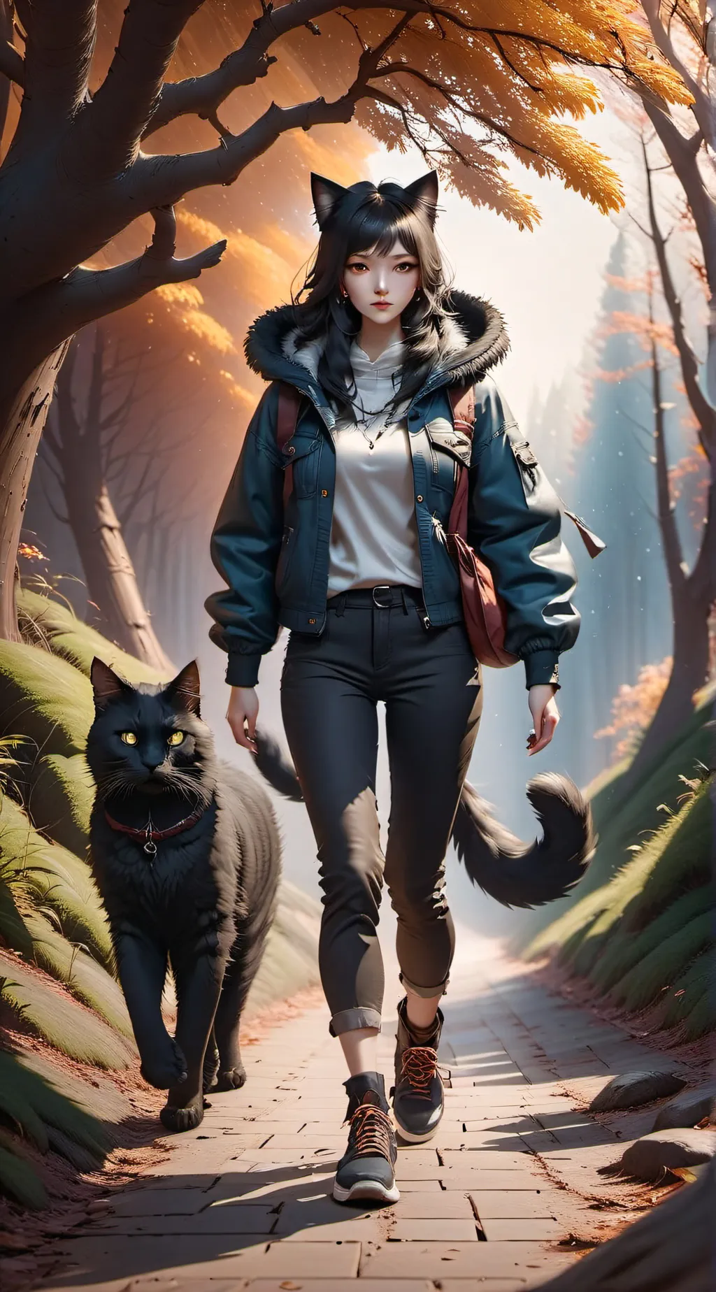 ai character: Alana and Cujax background