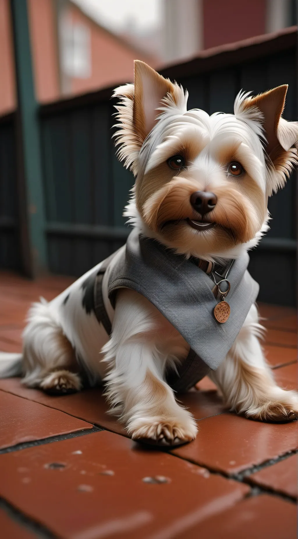 ai character: chocolate background