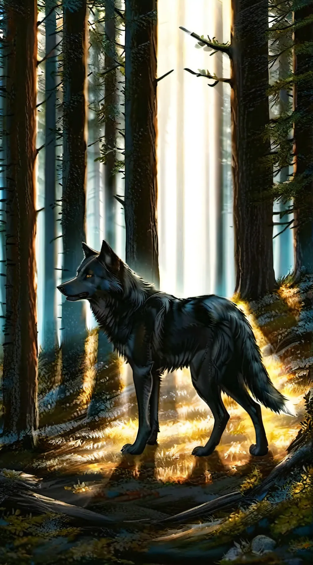 ai character: Da Wolf background