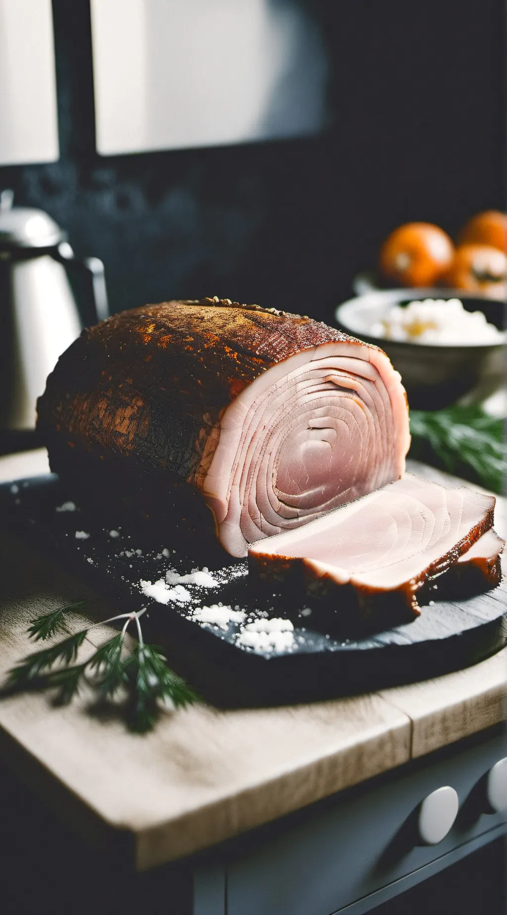 ai character: 5 pounds deni ham background