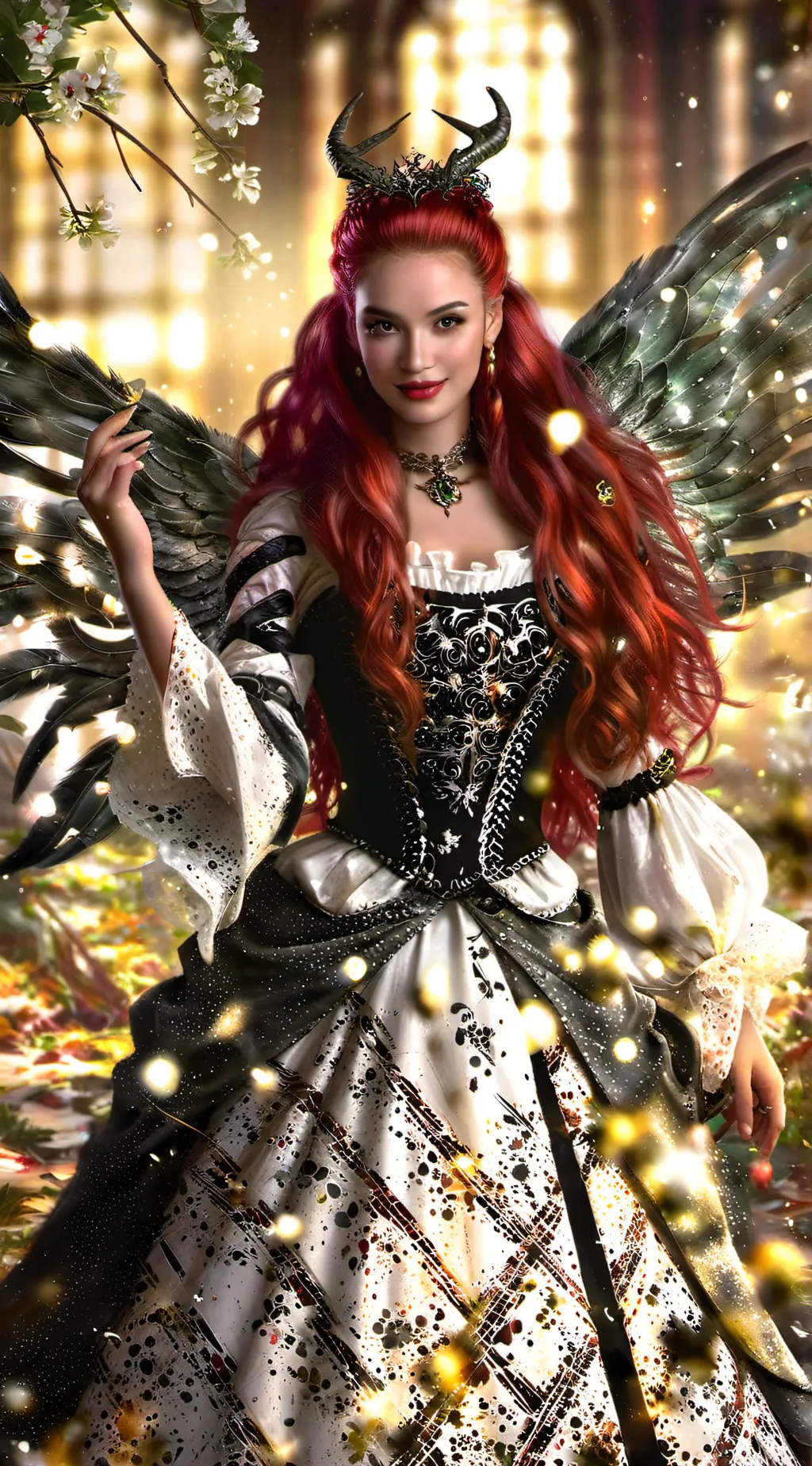 ai character: Chloe x Red background