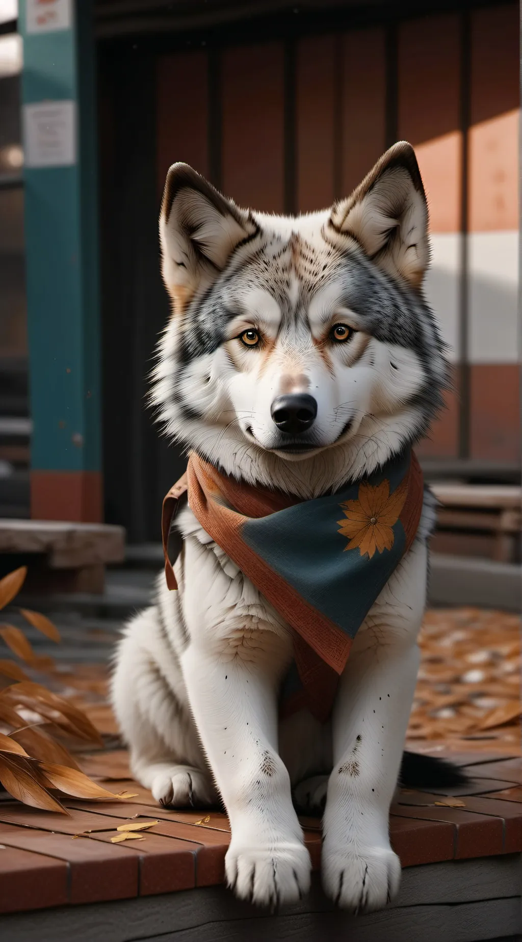 ai character: Angel (your husky) background