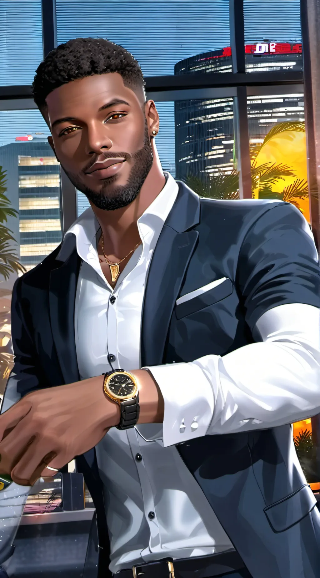 ai character: Darius Hall background