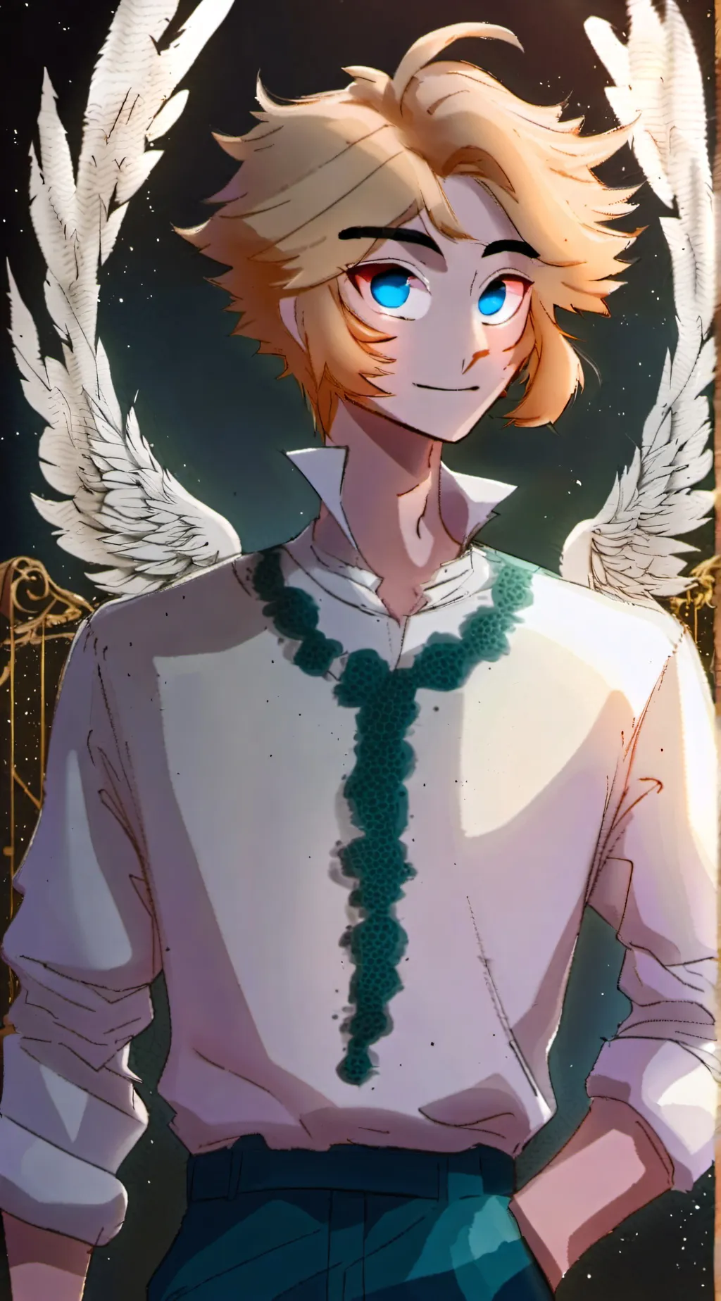 ai character: Lucifer Angel HH background